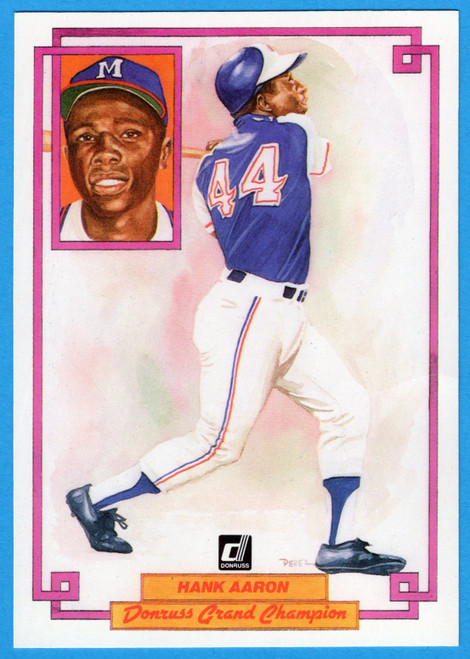 1984 Donruss Champions #8 Hank Aaron (Oversized)