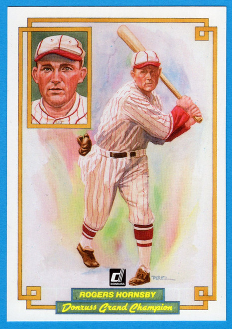 1984 Donruss Champions #20 Rogers Hornsby (Oversized)