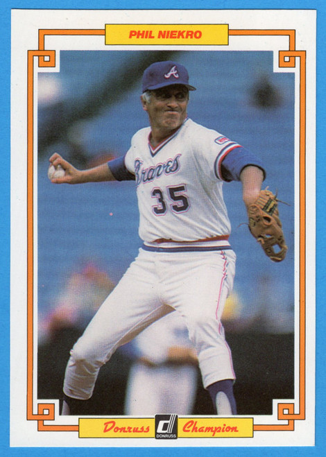 1984 Donruss Champions #34 Phil Niekro (Oversized)