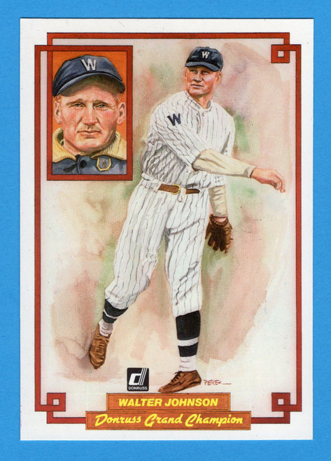 1984 Donruss Champions #37 Walter Johnson (Oversized)