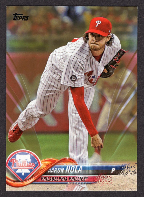 2018 Topps Series 1 #11 Aaron Nola Gold Parallel 1161/2018