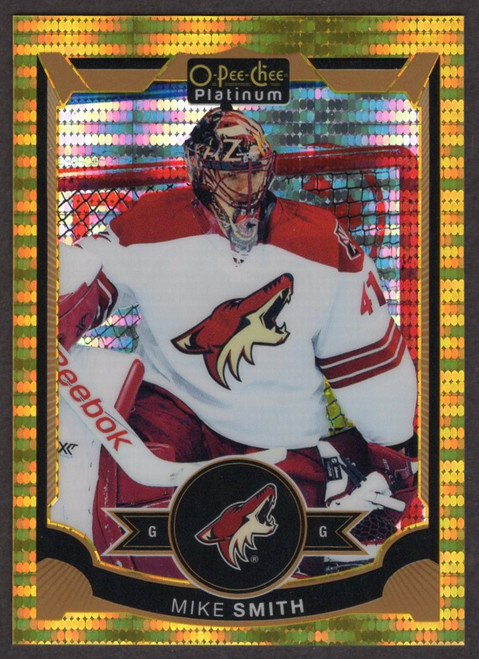 2015-16 Upper Deck OPC Platinum #13 Mike Smith Seismic Gold Parallel 36/50