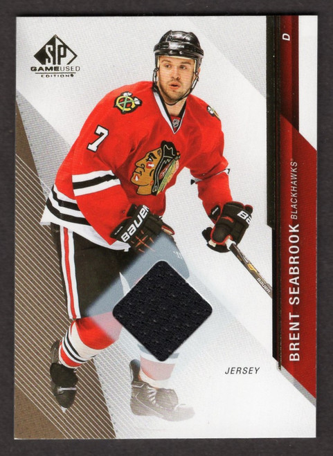 2014/15 Upper Deck SP Game Used #96 Brent Seabrook Game Used Jersey Relic