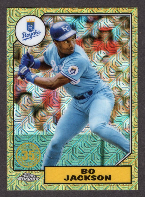 2022 Topps #T87C-33 Bo Jackson Silver Pack Chrome Refractor