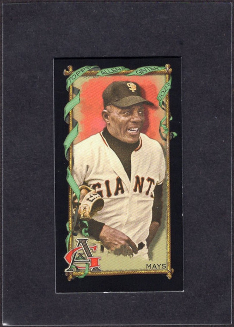 2023 Topps Allen & Ginter #1 Willie Mays Black Border Mini 