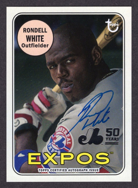 2019 Topps Archives #MTLA-RW Rondell White 50th Anniversary Autograph