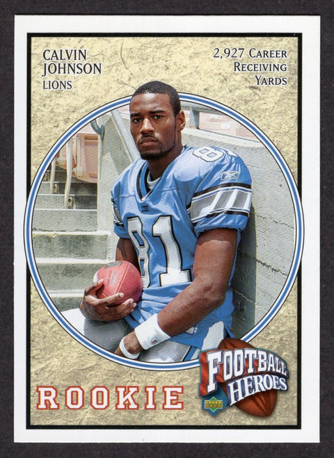 2007 Upper Deck Football Heroes #81 Calvin Johnson Rookie/RC