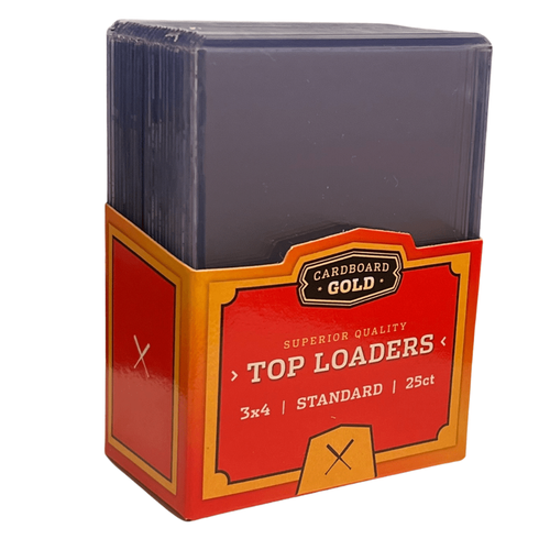 Cardboard Gold Topload Standard Card Holder 25ct