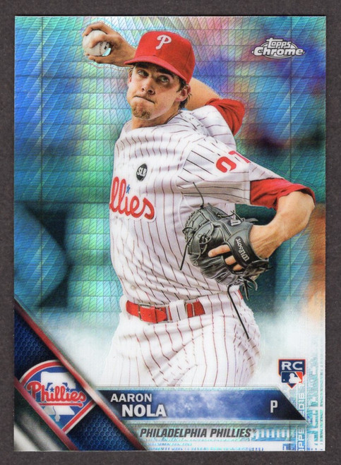 2016 Topps Chrome #114 Aaron Nola Prism Refractor Rookie/RC (#2)