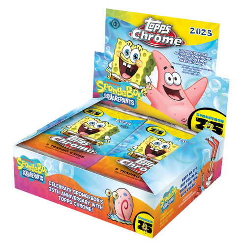 2025 Topps Chrome Spongebob 25th Anniversary Hobby Box