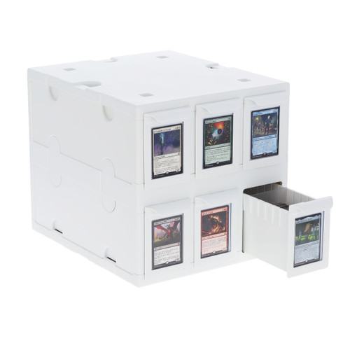 6-Drawer Card Catalog - White