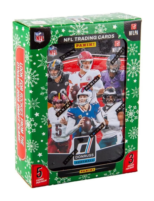 2025 Panini Donruss Football Winter Holiday Tin 2025 Panini Donruss Football Winter Holiday Tin