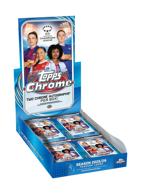 2025/26 Topps Chrome UEFA Women's Champion League Soccer Hobby Box