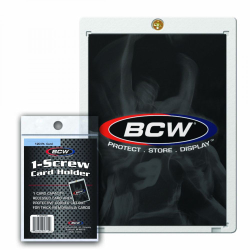 BCW 1-Screw Card Holder 120pt / Case of 160