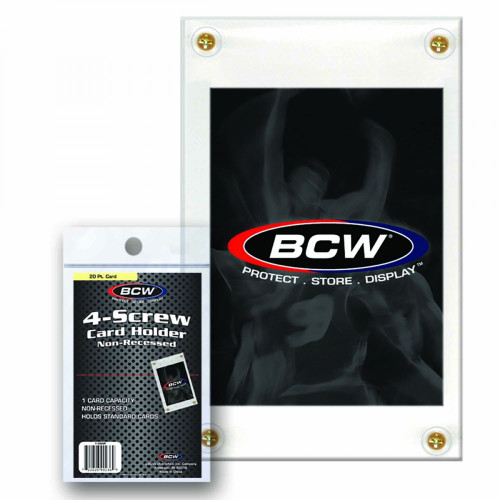 BCW 4-Screw Card Holder Non Recessed / Case of 180