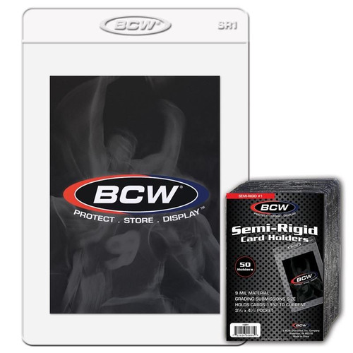 BCW Semi Rigid Card Holder #1 (Grading Submissions) 200ct Box