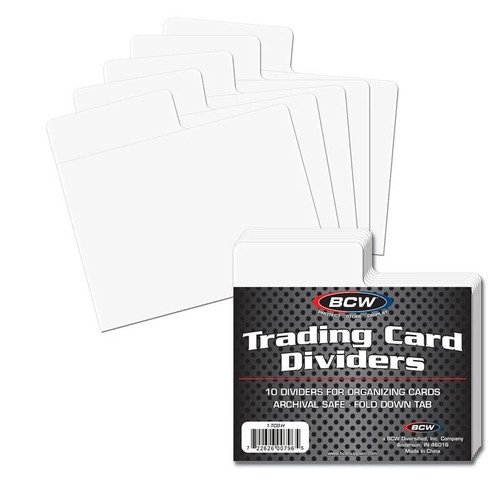 BCW Horizontal Trading Card Divider 10ct Pack