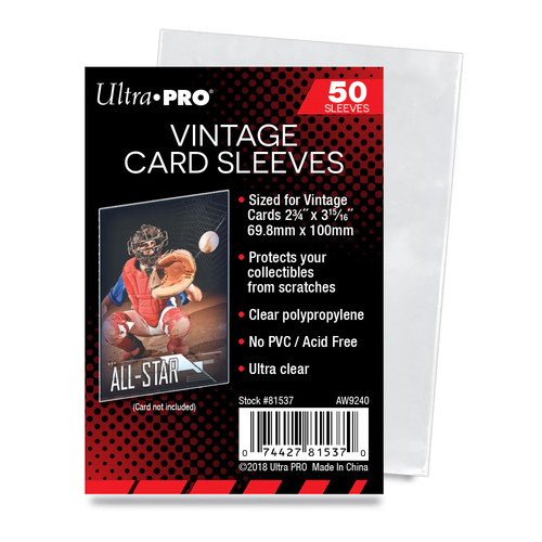 Ultra Pro Vintage Card Sleeves 50ct / Case of 100