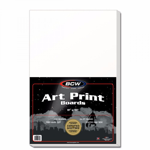 BCW 11x17 Art Print Backing Boards 100ct