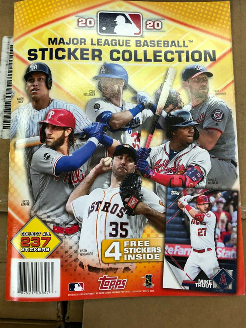 2020 Topps Baseball MLB Sticker Collection Album