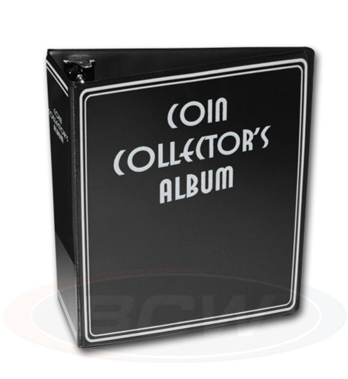 BCW 3" Coin Collectors Album - Black / Case of 12