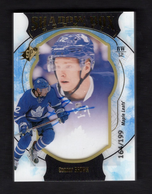 2016-17 Upper Deck SPx #59 Connor Brown Shadow Box Rookies Autograph 164/199