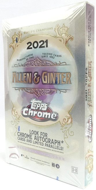 2021 Topps Allen & Ginter Chrome Baseball Hobby Box 2021 Topps Allen & Ginter Chrome Baseball Hobby Box