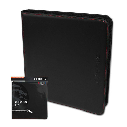 BCW Z-Folio 12-Pocket LX Album - Black