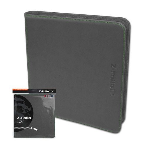 BCW Z-Folio 12-Pocket LX Album - Gray BCW Z-Folio 12-Pocket LX Album - Gray