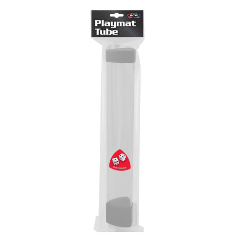 BCW Playmat Tube - White (with dice) - The Baseball Card King, Inc.