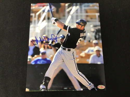 Jordan Danks  (Batting) White Sox Autographed 8x10 BCK COA #5440