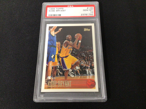 1996-97 Topps PSA 10 KOBE BRYANT #138 Rookie - The Baseball Card