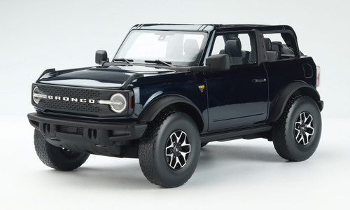 Ford Bronco - 2022 -2 Door - Open Roof - Badlands Edition - Black "USA Exclusive" Series 1:18 Model Car by GT Spirit