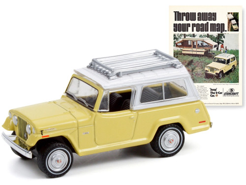 1970 Jeepster Commando "Throw Away Your Road Map" - Vintage Ad Cars Series 6 - 1:64 Diecast Model Car by Greenlight