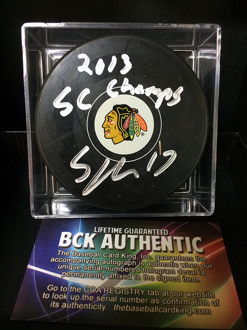 SHELDON BROOKBANK (Chicago Blackhawks) Autographed Hockey Puck