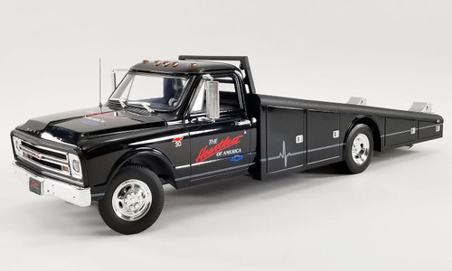 1967 Chevrolet C-30 Ramp Truck - Black - Heartbeat of America - 1:18 Diecast Model Car by ACME