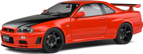 1999 Nissan Skyline GTR (R34) - Orange - 1:18 Model Car by Solido