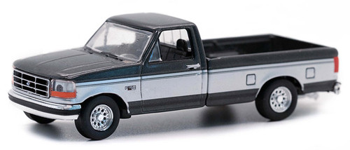 1992 Ford F-250 - Grey - Blue Collar Collection Series 10 - 1:64 Model Car by Greenlight