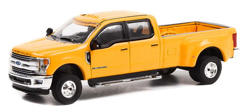 2019 Ford F-350 Dually - School Bus Yellow - Dually Drivers Series 9 - 1:64 Model Car by Greenlight