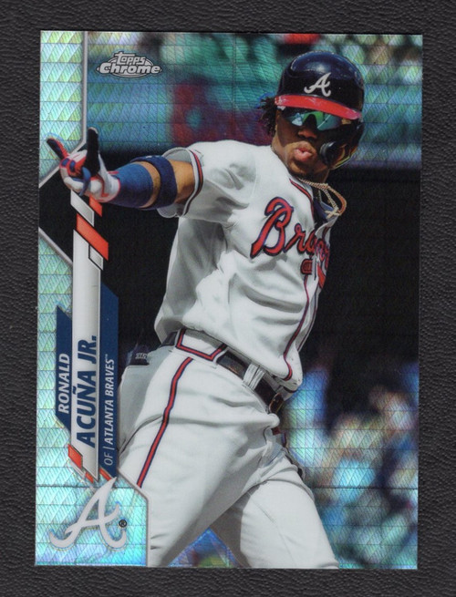 2020 Topps Chrome #112 Ronald Acuna Jr. Prism Refractor