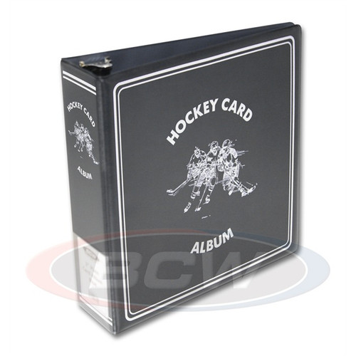 BCW 3" Hockey Album - Black / Case of 12