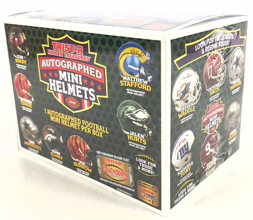 2022 TriStar Hidden Treasures Autographed Mini Helmets Season Edition Football Box