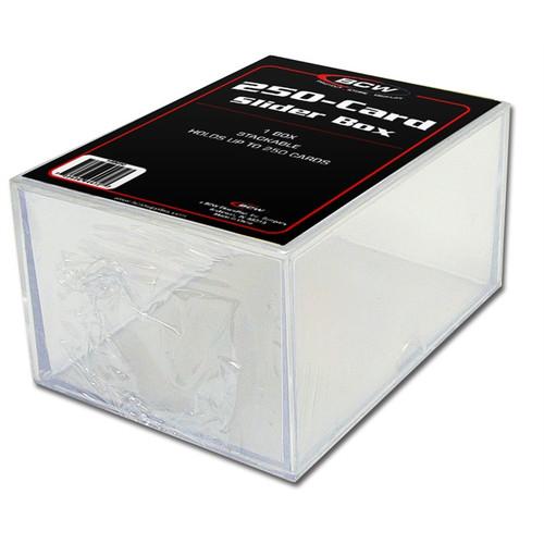 BCW 250-card 2-Piece Slider Box / Case of 50
