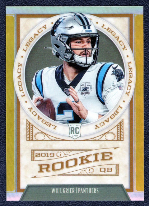 2019 Panini Legacy #225 Will Grier Gold Parallel 5/10