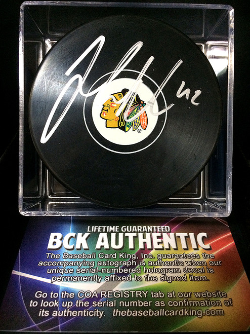 JOAKIM NORDSTROM (Chicago Blackhawks) Autographed Hockey Puck