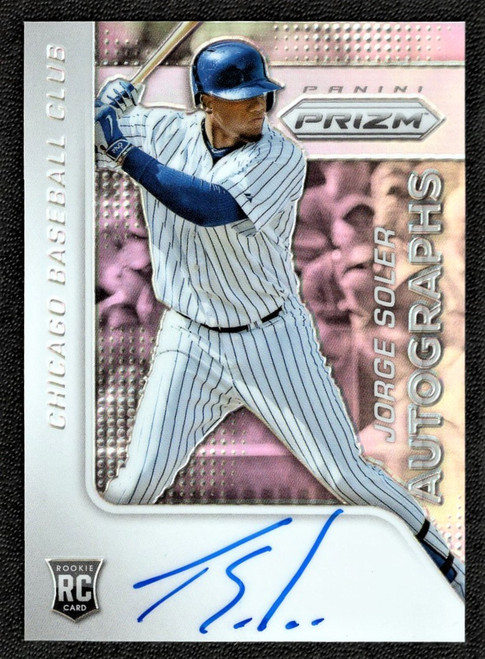 2015 Panini Prizm #44 Jorge Soler Silver Rookie Autograph