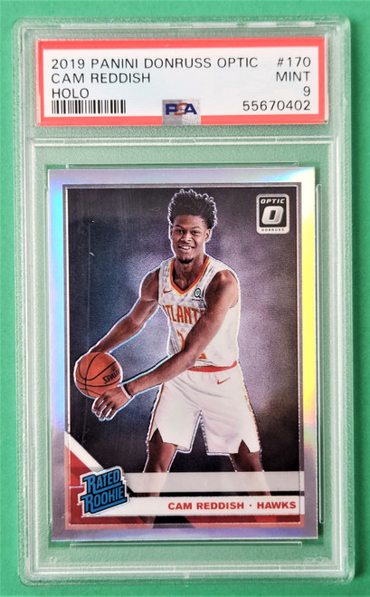 2019/20 Panini Donruss Optic #170 Cam Reddish Holo Rated Rookie PSA 9