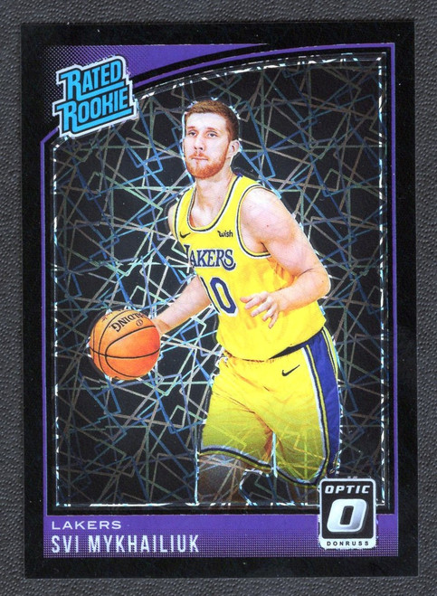 2018/19 Panini Donruss Optic #193 Svi Mykhailiuk Rated Black Velocity Prizm 07/39