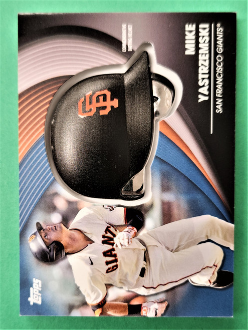 2022 Topps Series 2 Trey Mancini #BH-TM Batting Helmet Relic Orioles