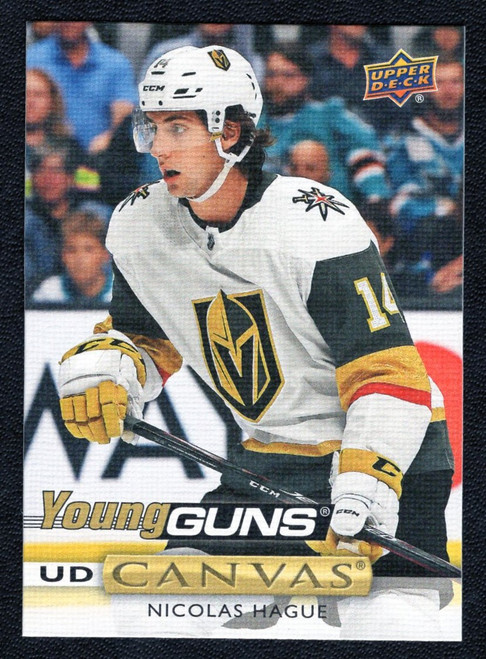 2019-20 Upper Deck Series 1 #C105 Nicolas Hague Young Guns Canvas Rookie